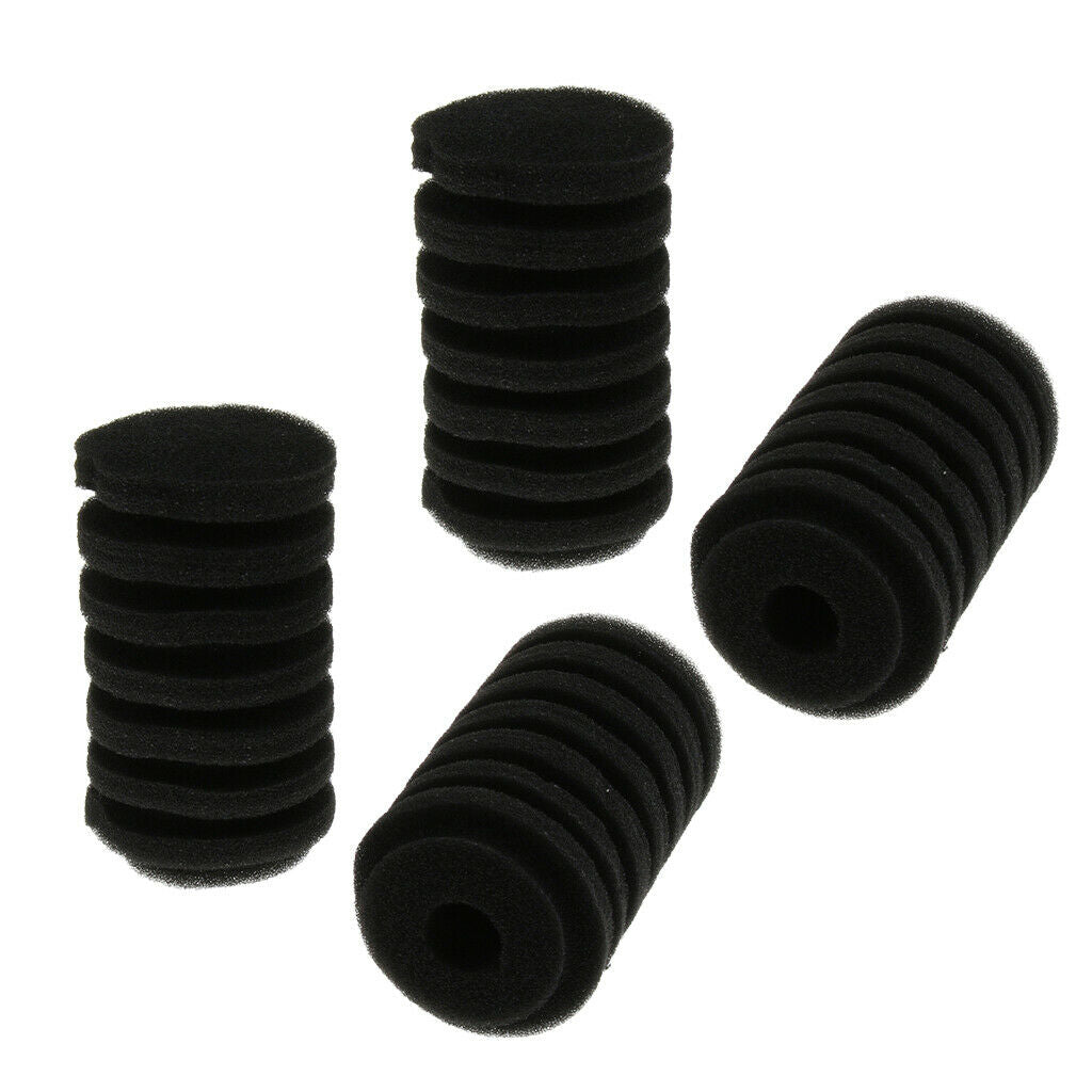 4pcs Cylinder Filter Foam Sponge Aquarium Fish Tank Water Filter Sponge S