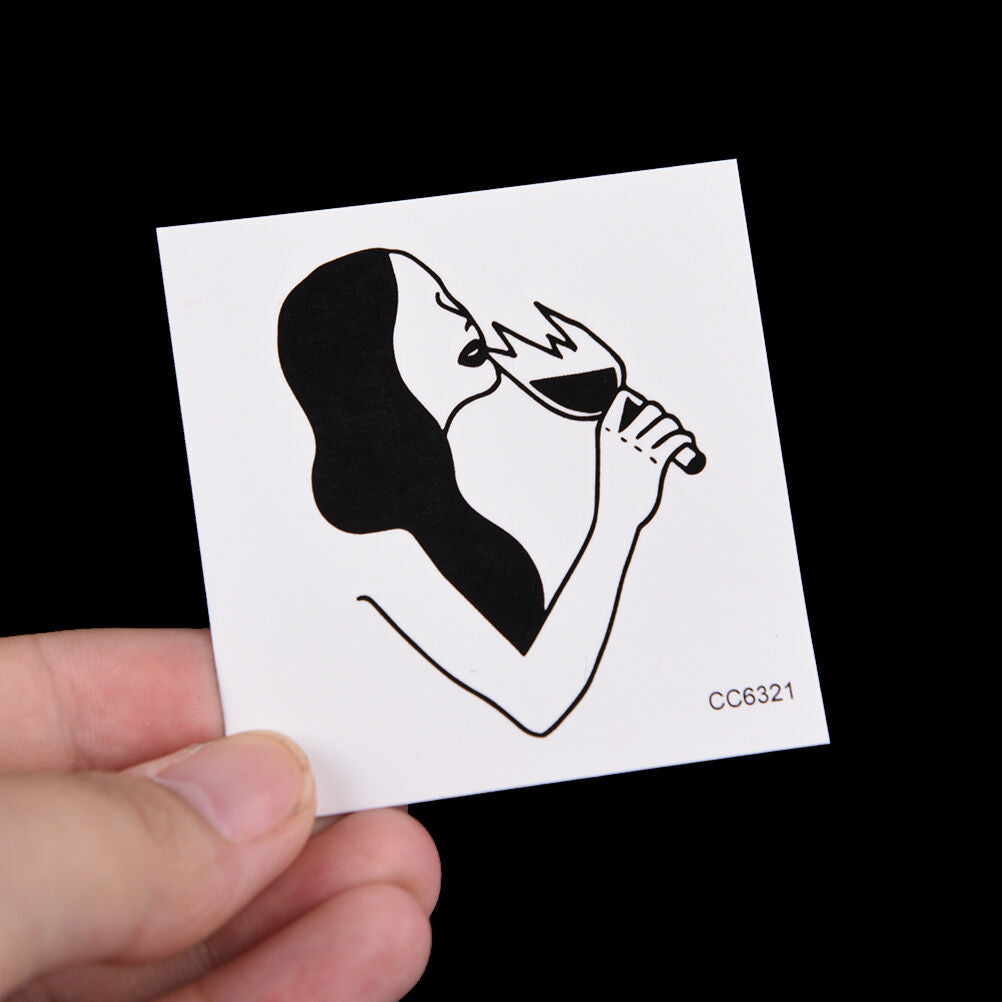 1XMakeup Drinking Women Tattoo Arm Body Art Waterproof Temporary Tattoo Stick-BD