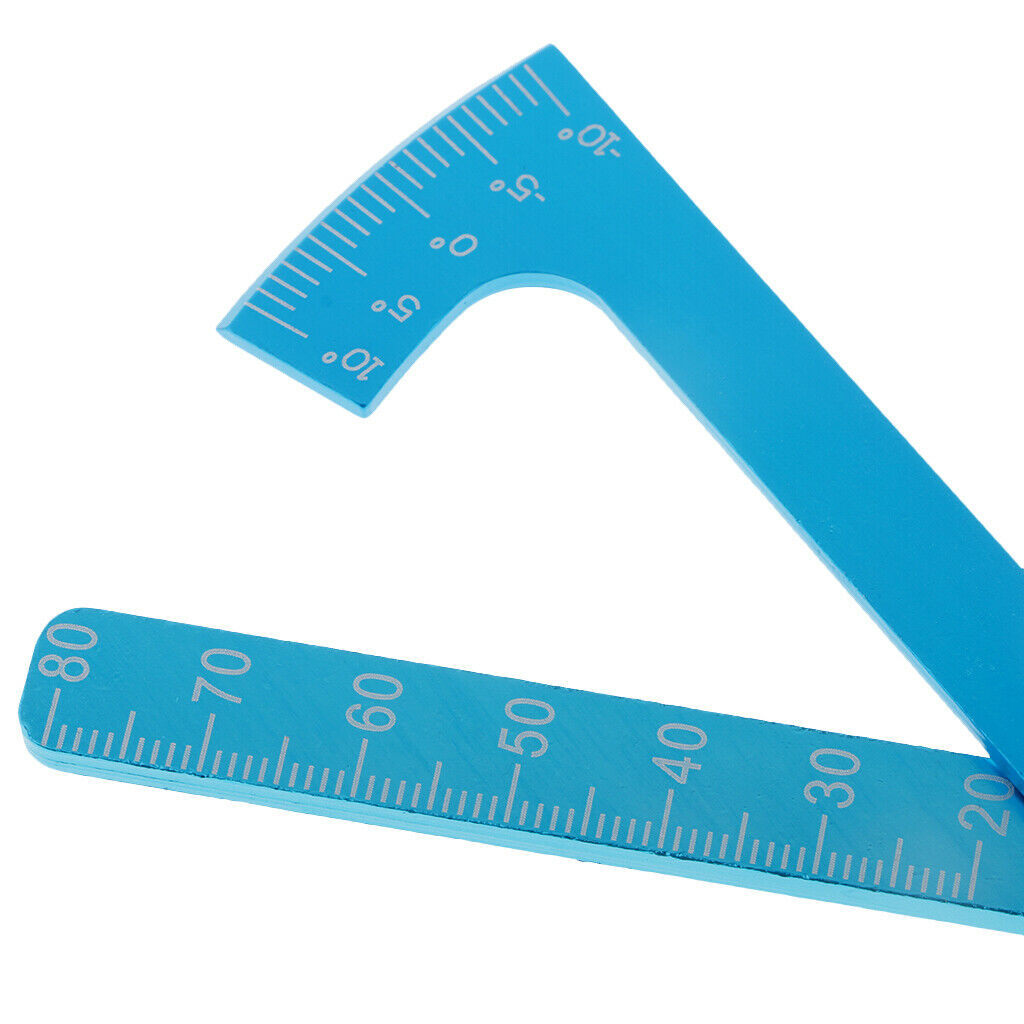 Adjustable Ruler Measure Height & Wheel Rim Camber for 1/10 1/8 RC Car Blue