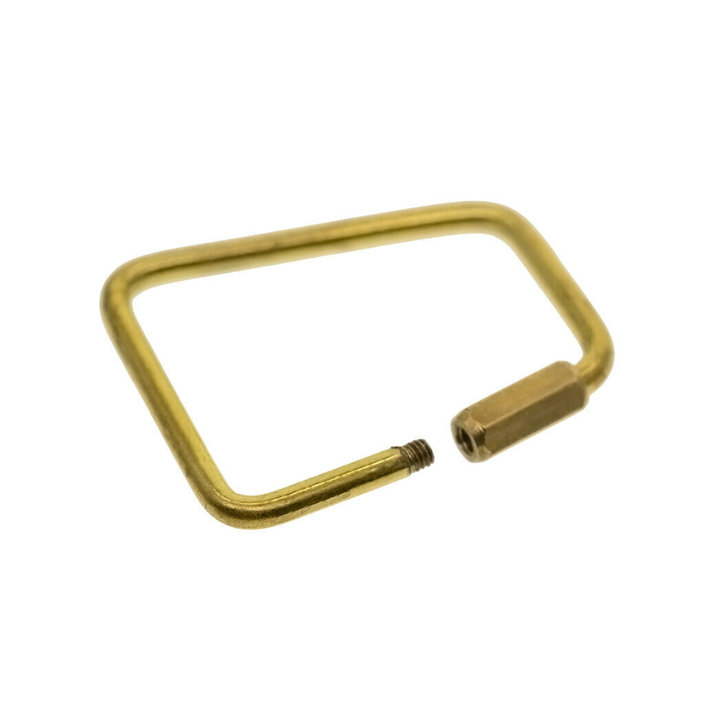 Durable Brass Screw Lock Key Chain Rings Creative Craft Hanging  10pcs