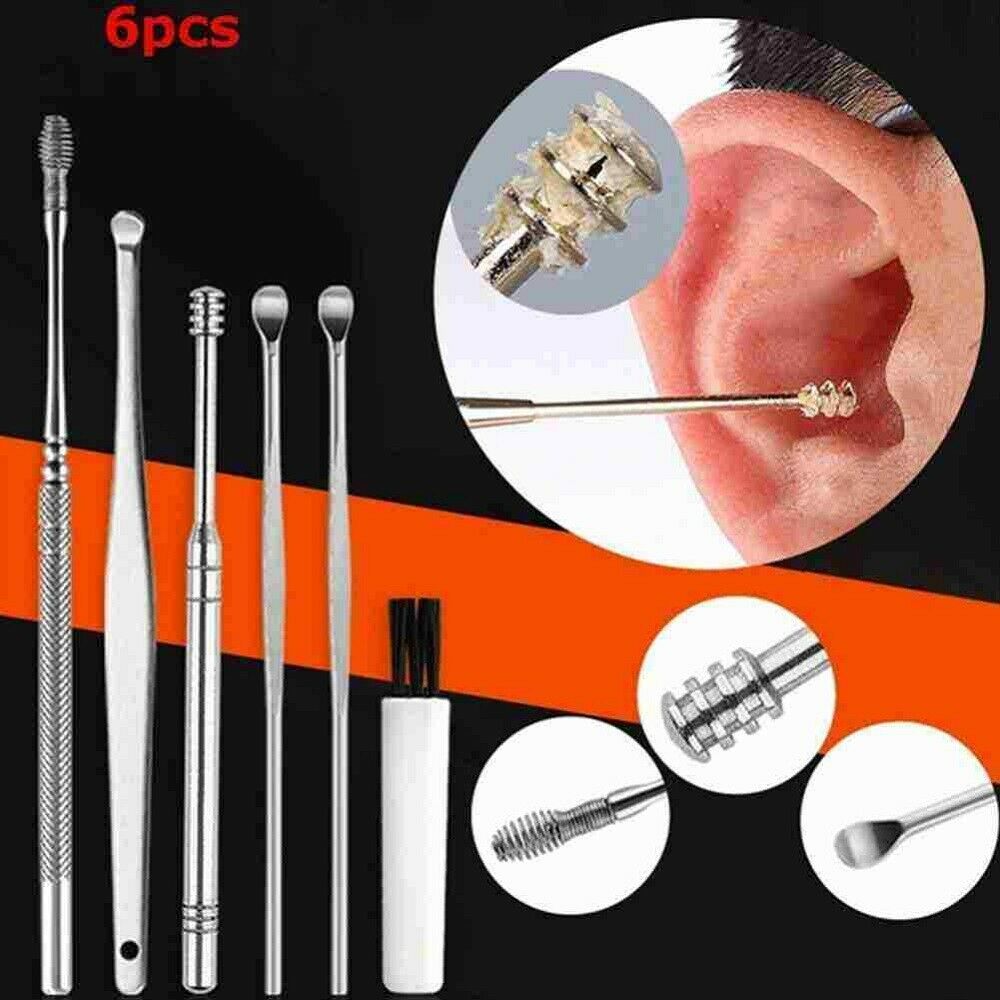 Innovative Spring Ear Wax Cleaner Tools 6PCS/Set