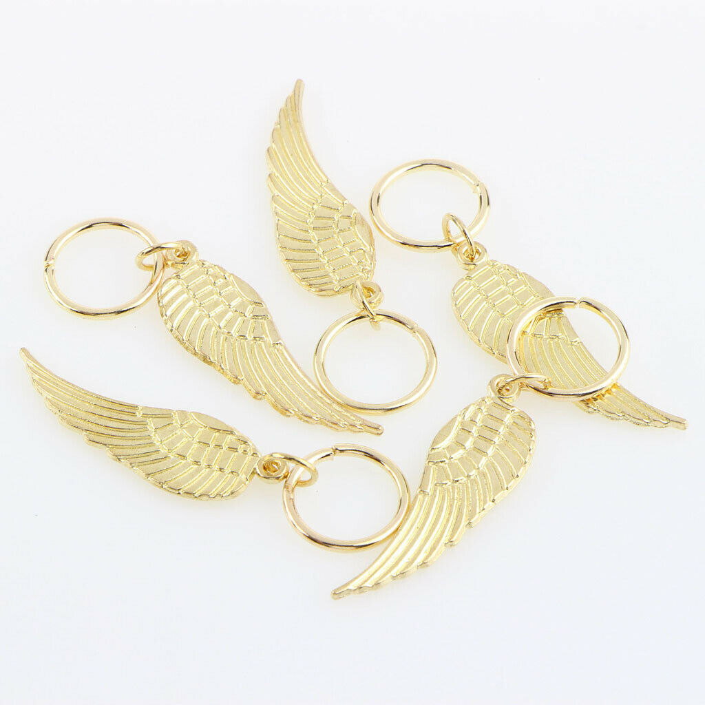 50 Pieces Wide  Compound DIY Hair Braiding Rings for Girls Hair