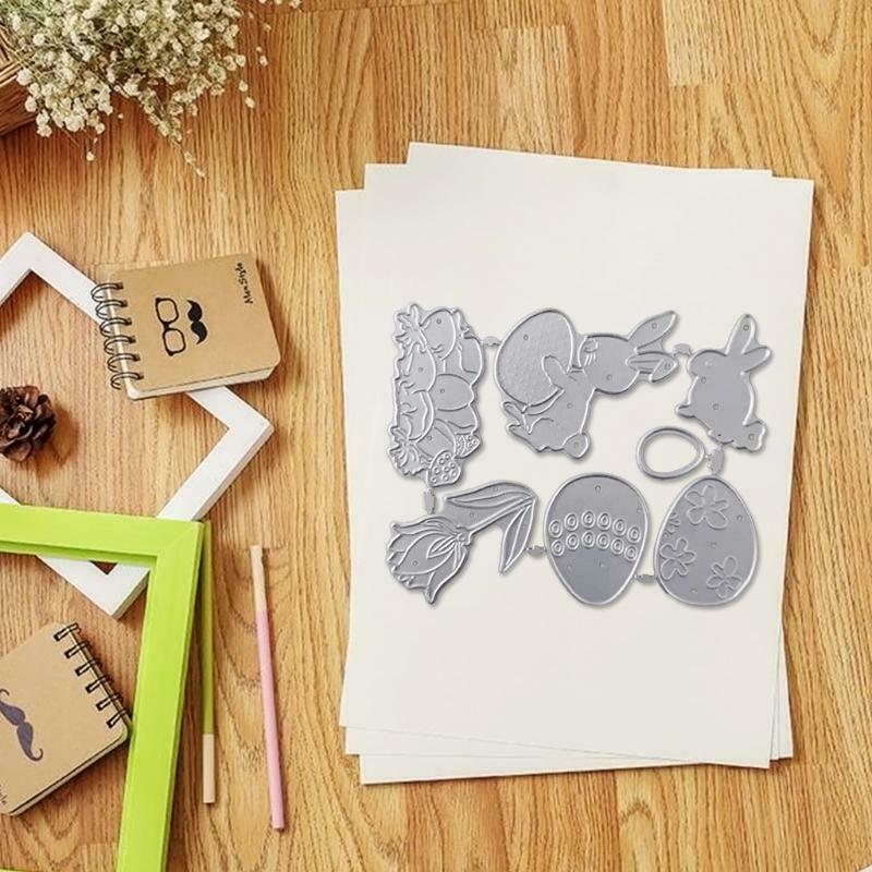 Bunny Eggs Metal Cutting Dies Stencil DIY Scrapbooking Album Paper Card Template