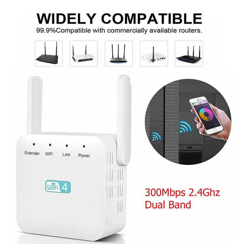 Dual Band WiFi Extender Zen Booster 300M Internet Range Zenbooster Router 2.4Ghz