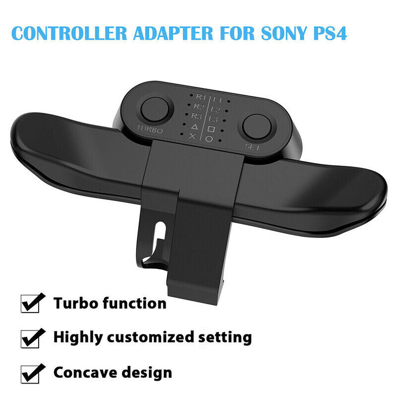 For PlayStation 4 PS4 Controller Adapter Gamepad Extender Back Button Turbo key