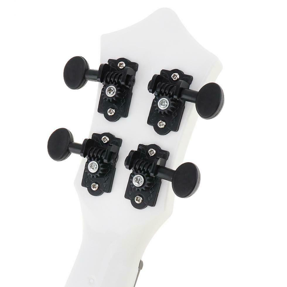 21'' Soprano Ukulele White ABS Hawaii Guitar for Children and Beginner Gift