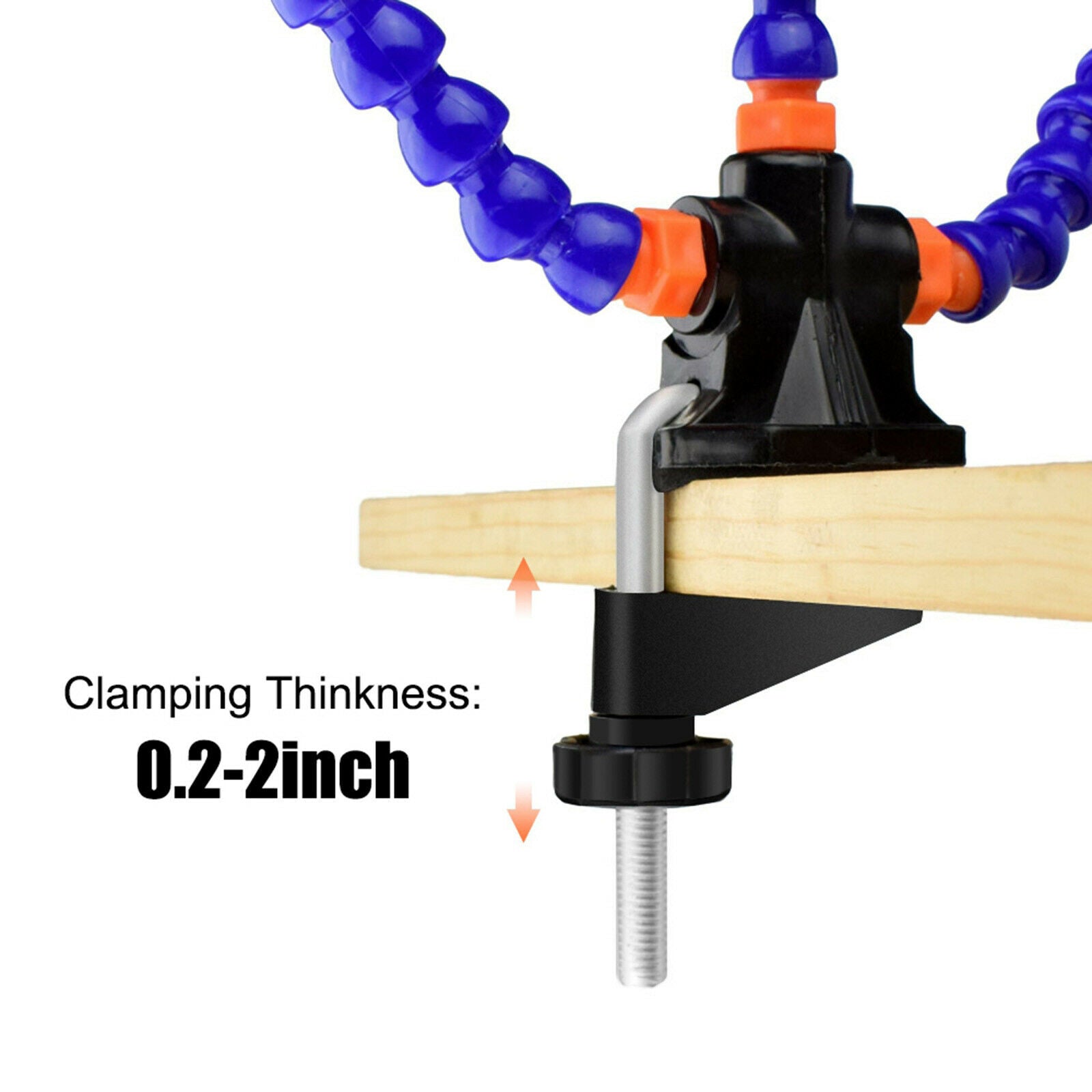 Clamp Flexible Helping Hands 5 Arm Third Hand Soldering Iron Accessory Tool