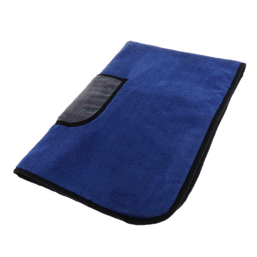 Drying Towel Pet Bath Towel For Small Animals Puppy Dogs Cats Blue