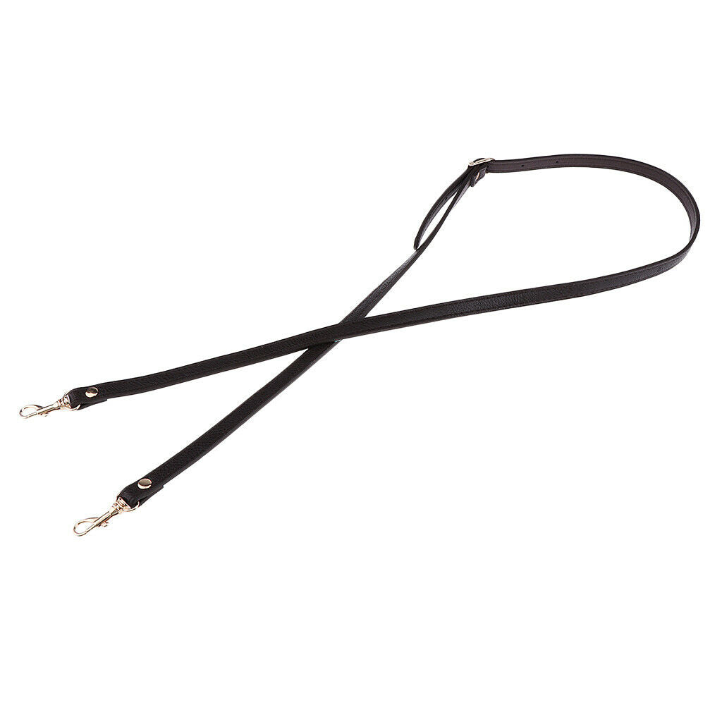 2X Adjustable Leather Shoulder Bag Strap Belt Replacement Lobster Clasps Deep
