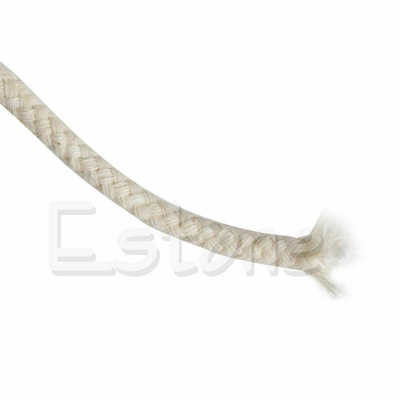 10M (33 ft) Braided Cotton Core Candle Making Wick For Oil Or Kerosene Lamps 4mm