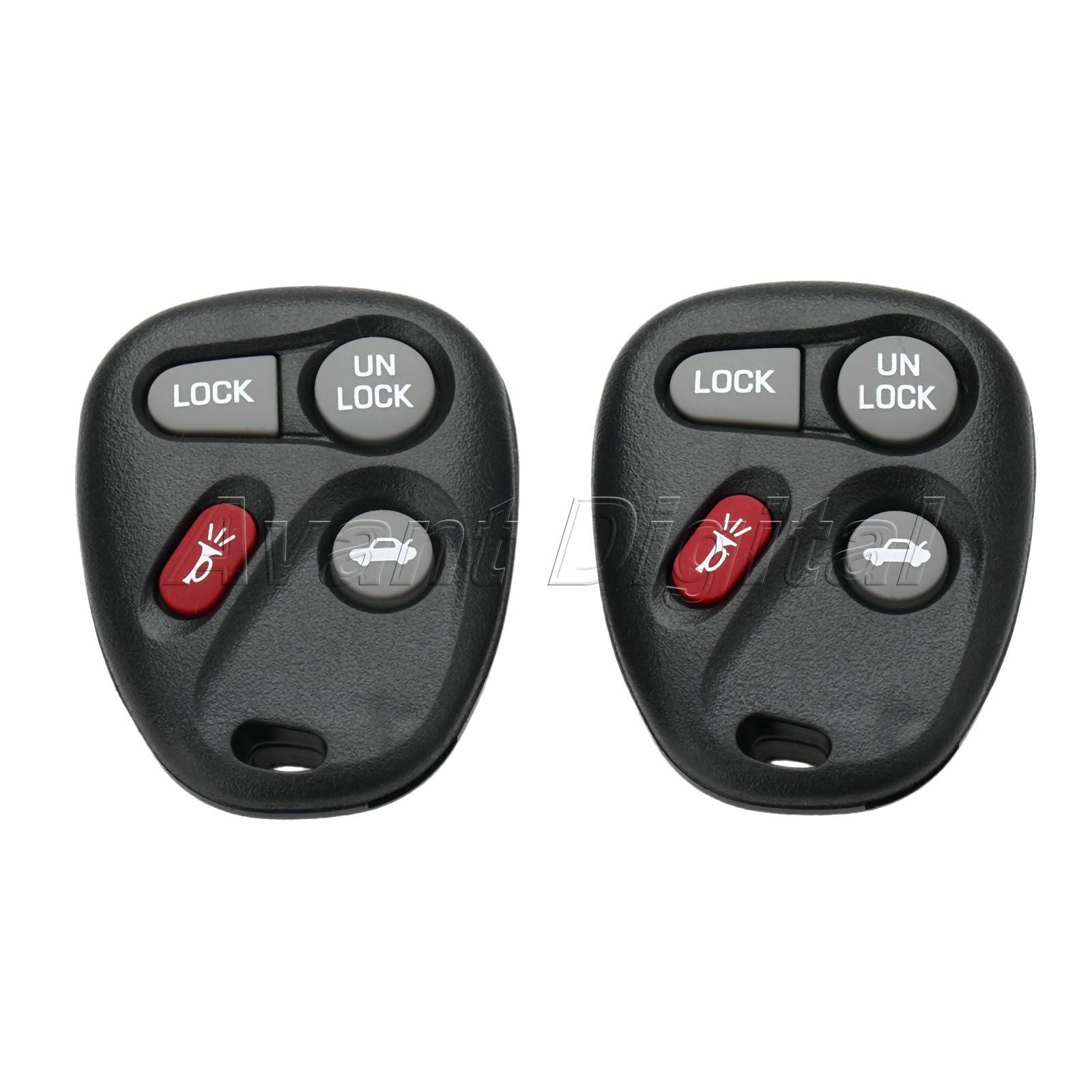2Pcs Remote Key 315MHz 4 Buttons ABO1502T Fit For 1997 CHEVROLET ASTRO BLAZER
