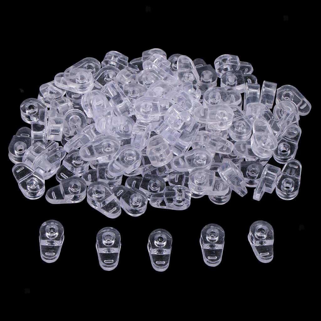 300x Brackets Made Of Transparent Plastic Glass For Mounting The Screen Holder