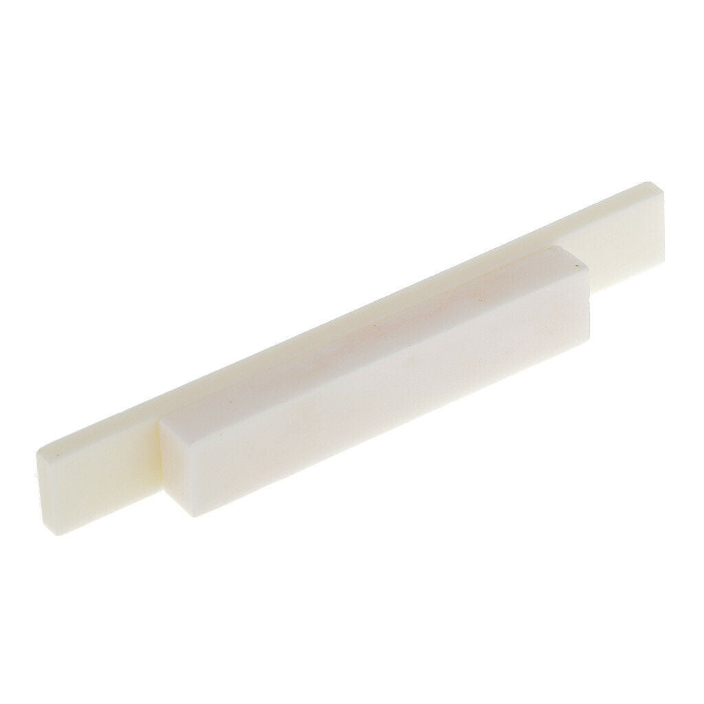 Replacement Set of Ivory Uncut 52mm Nut w/ 80mm Saddle for Guitar DIY Parts