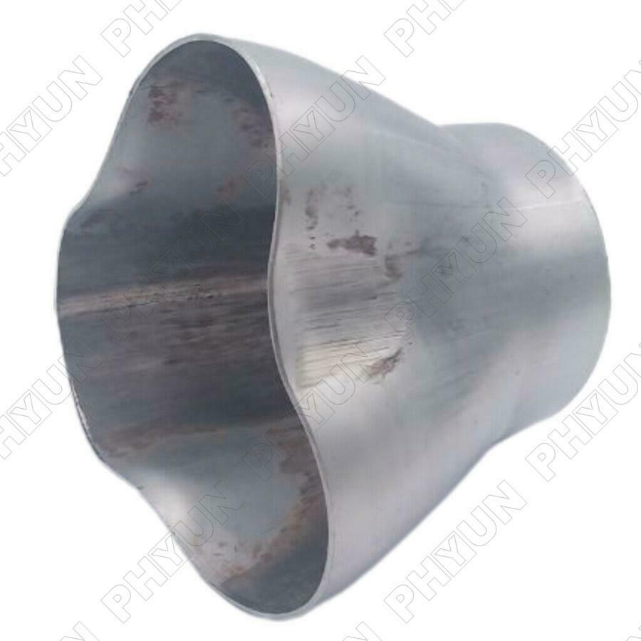 1.75" Inlet 2.38" Outlet 3 into 1 Exhaust Header Collector Stainless Steel 1x