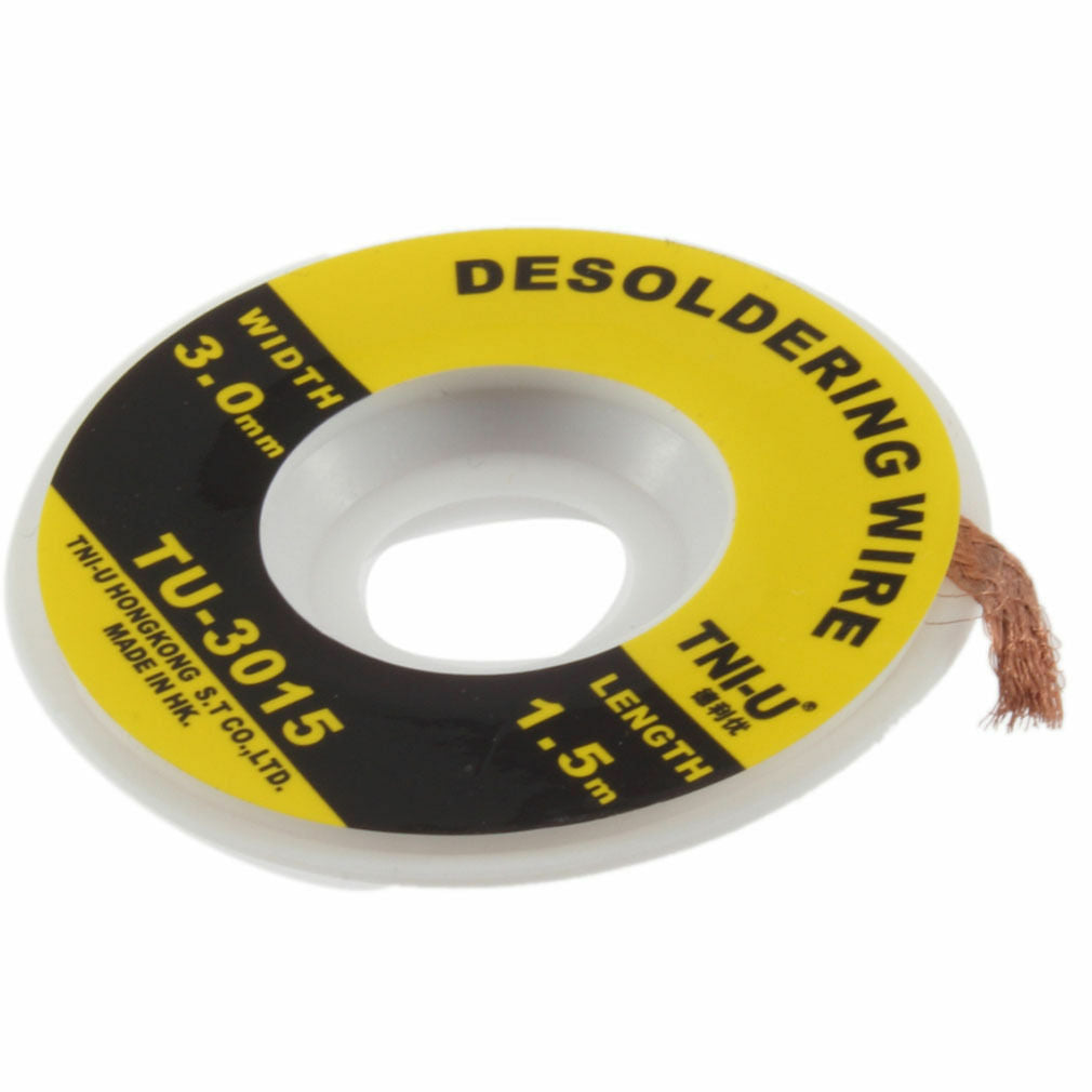 5 Feet /1.5M 3mm Desoldering Braid Solder Remover Wick Wire Repair Tool Y1