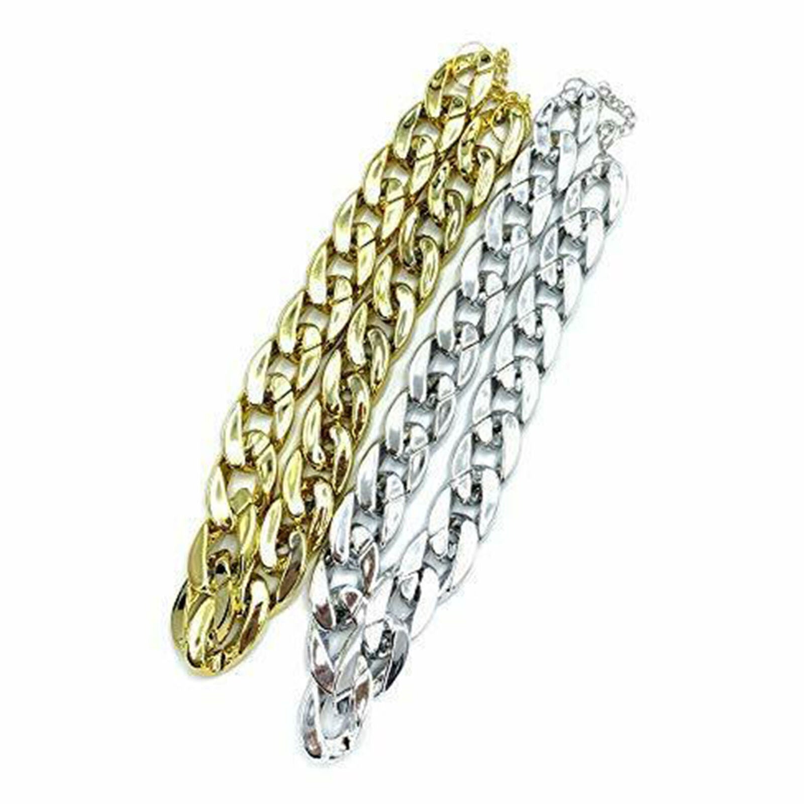 Pet Dogs Cool Chain Collar Curb Cuban Link Puppy Choker Necklace