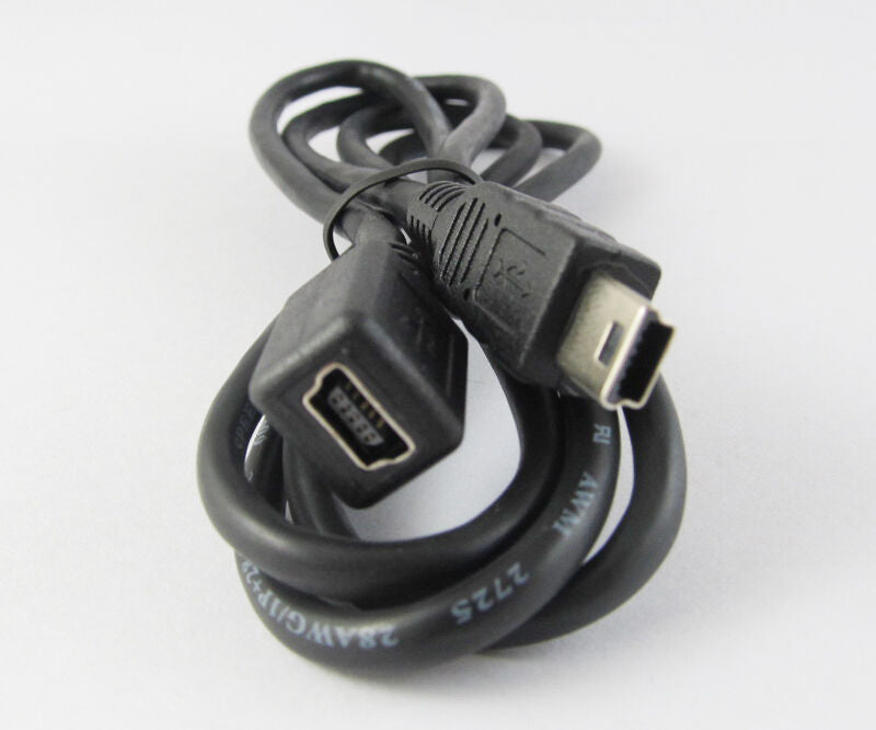 4pcs 1M/3.3FT Mini USB 5pin Male to Female Jack Extension Data & Charge Cable