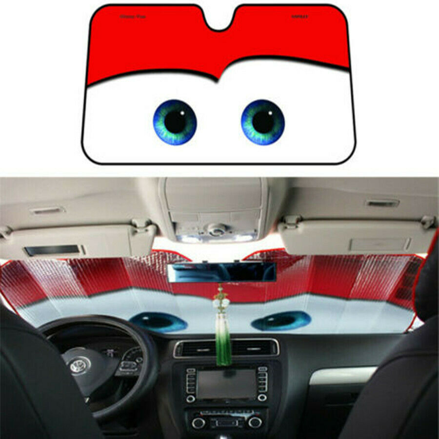 Car Window Windscreen Cover Sun Shade Auto Sun Visor Cover Red 51.2x27.56 inches