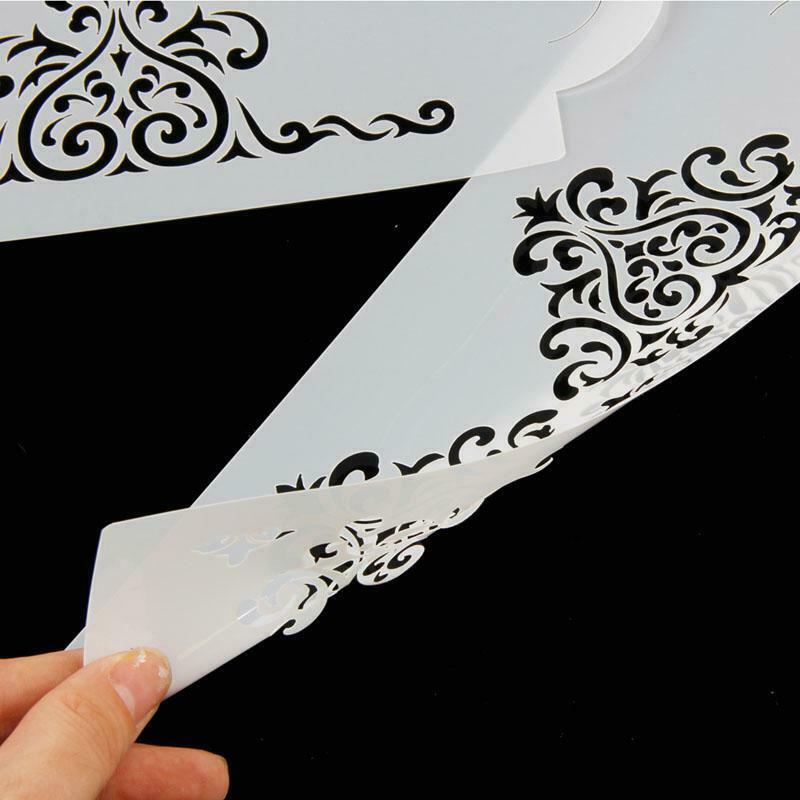 Lace Flower Cake Fondant Cookie Side Baking Stencil Wedding Decorating DIY Tools