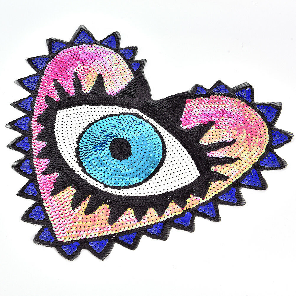 heart-shaped eye sequins embroidery clothing accessories applique flower .l8