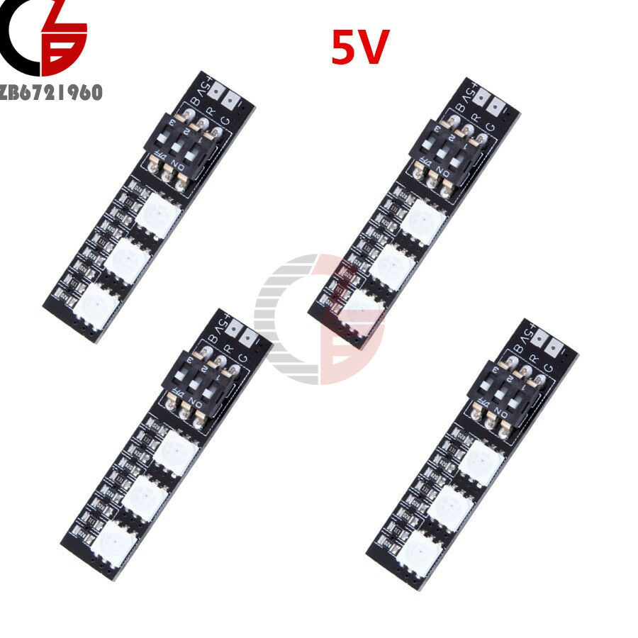 5050 RGB LED Light Board 5V 3S 4S 7 Colors Switch for RC Drone FPV Racing