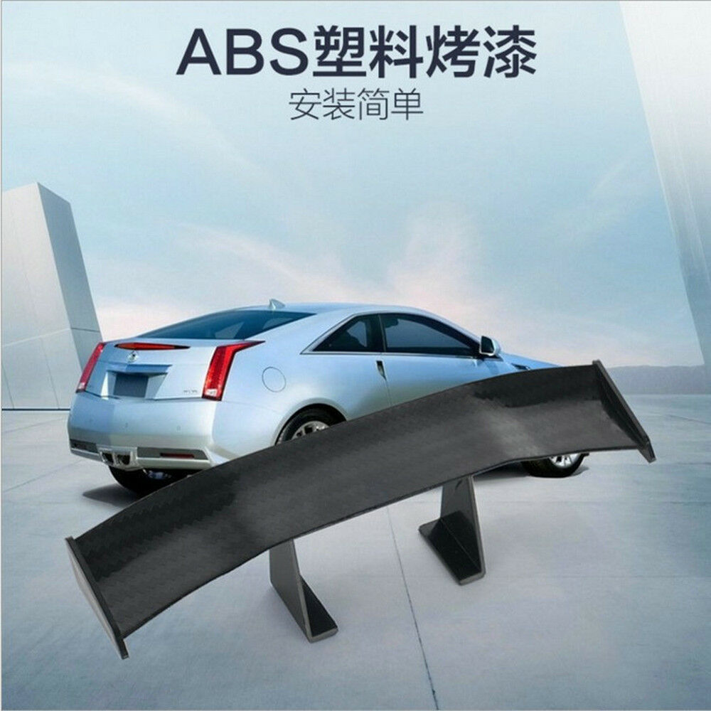 Universal New Mini Spoiler Car Auto Tail Decoration Spoiler Wing Carbon Fiber US