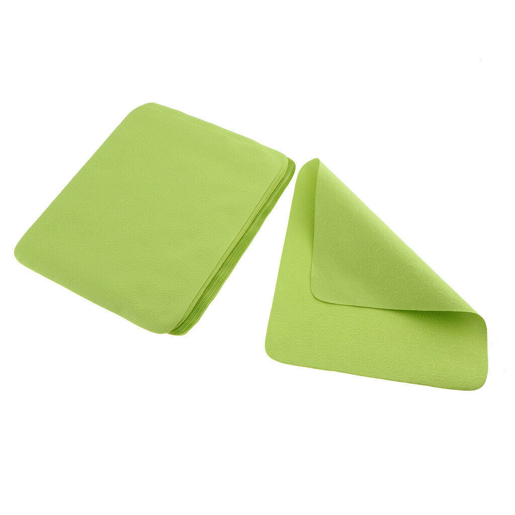 20 Pieces Microfiber Cleaning Cloth for Glasses Jewelry Lens Screen Green