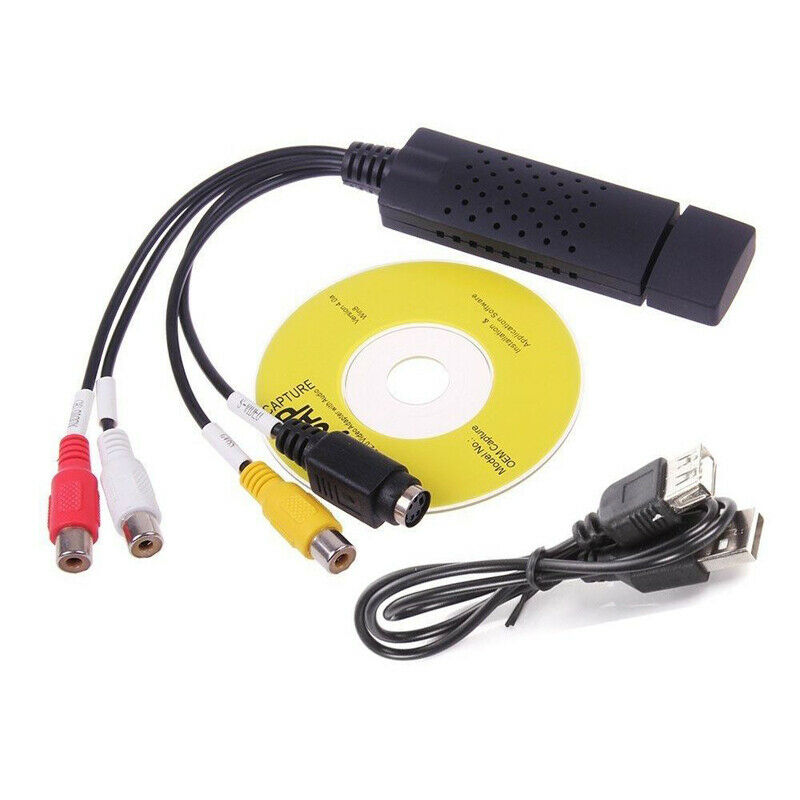 USB 2.0 Video Audio Studio VHS to DVD Converter Capture Card Adapter