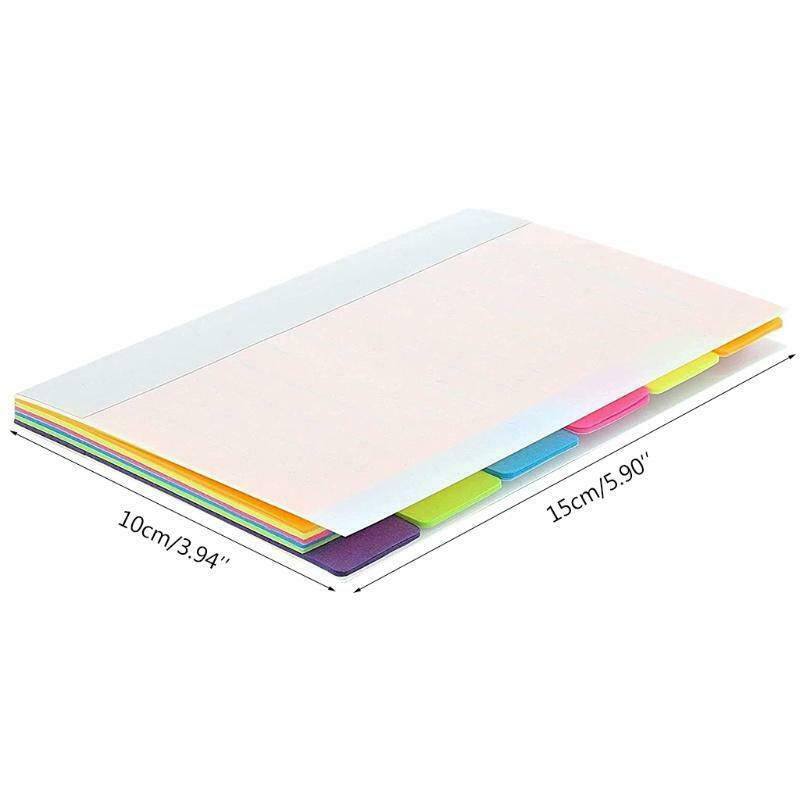 Small Note Paper Clear PP Cover Ruled Pages Writing Pad School Students Supplies