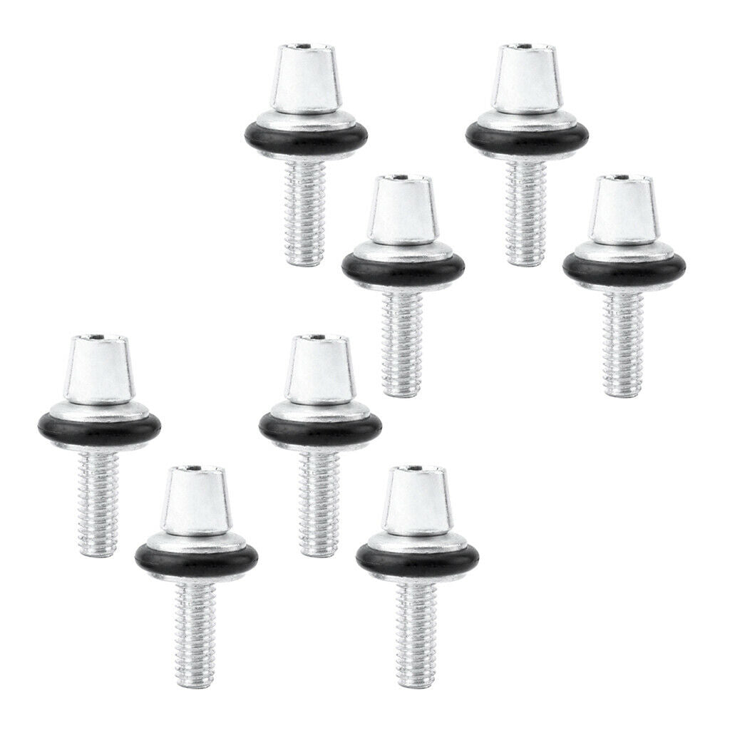 8pcs Bike Bicycle Brake Caliper Adjustment Screws Bolts M6 Hardware Parts