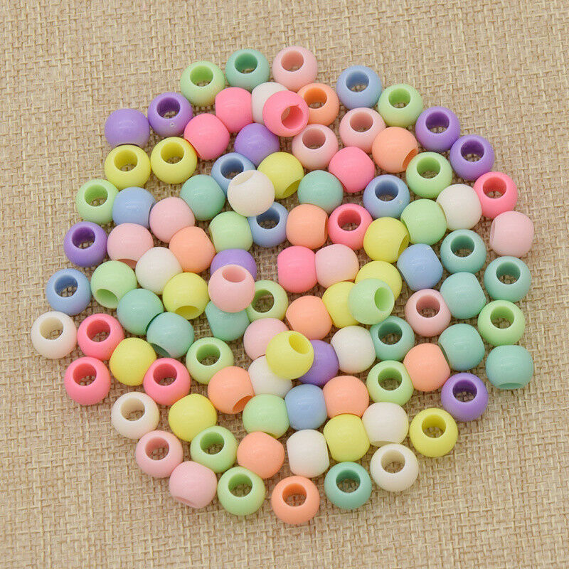 100pcs DIY Mixed Plastic Dreadlock Hair Beads Hair Braid Tibetan Jewelry Craft