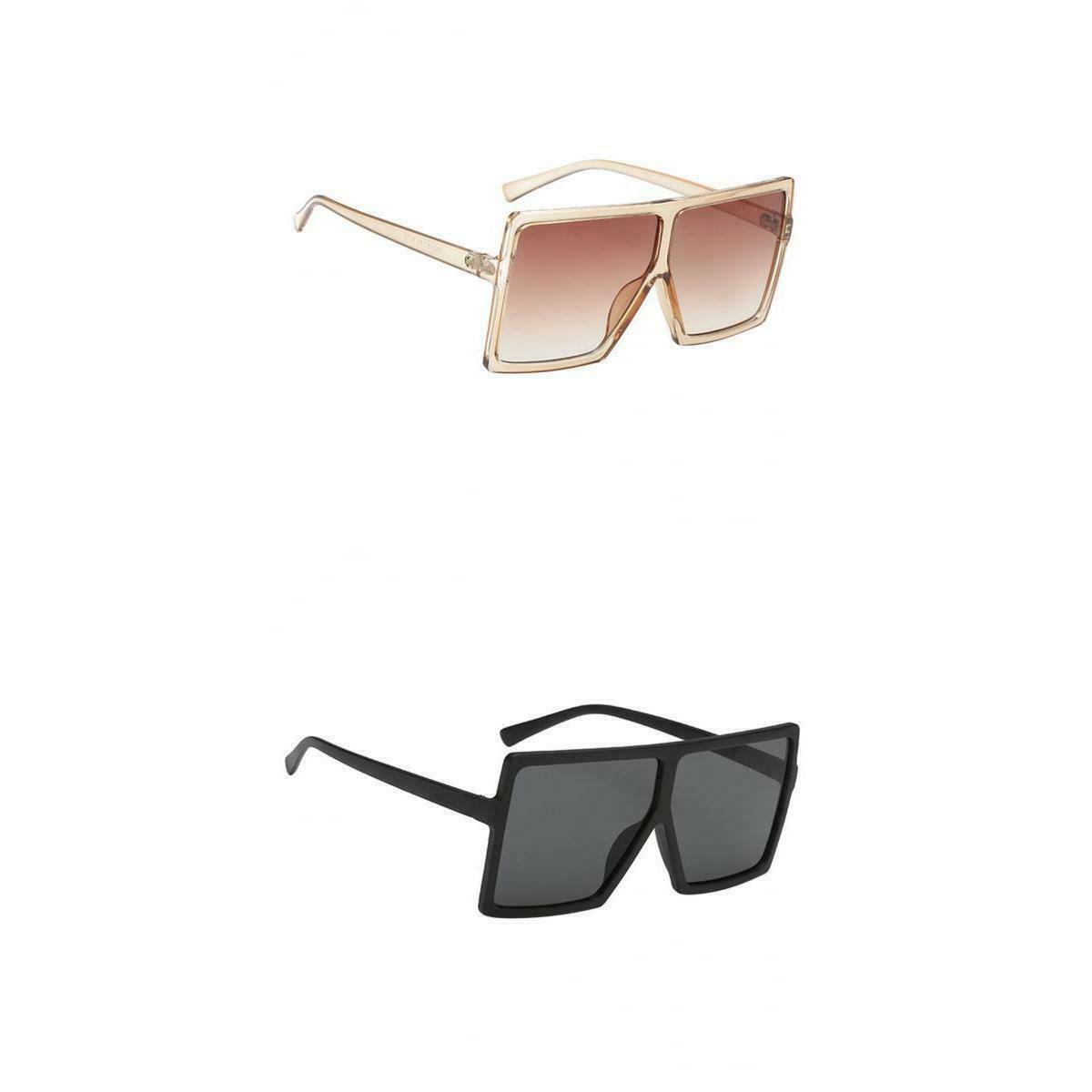 2pieces UV400 Outdoor Rectangle Sunglasses Driving Eyewear Eyeglasses