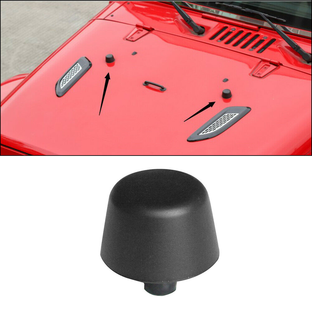 Hood Bump Stop Bonnet Bumper Cushion Black for Jeep Wrangler JK 2007-2017 @