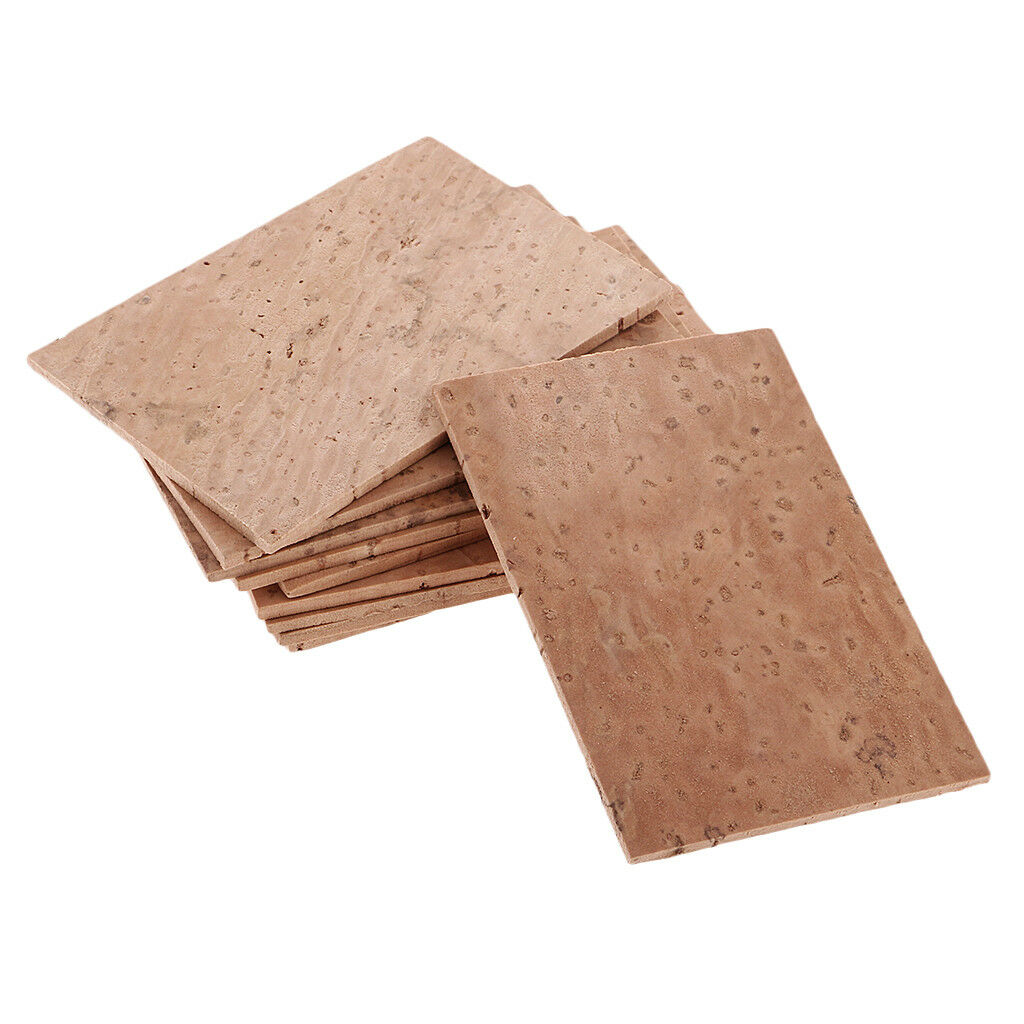 Set/10pcs Natural Saxophone Neck Cork Sheet for Soprano/Tenor/Alto Sax Parts