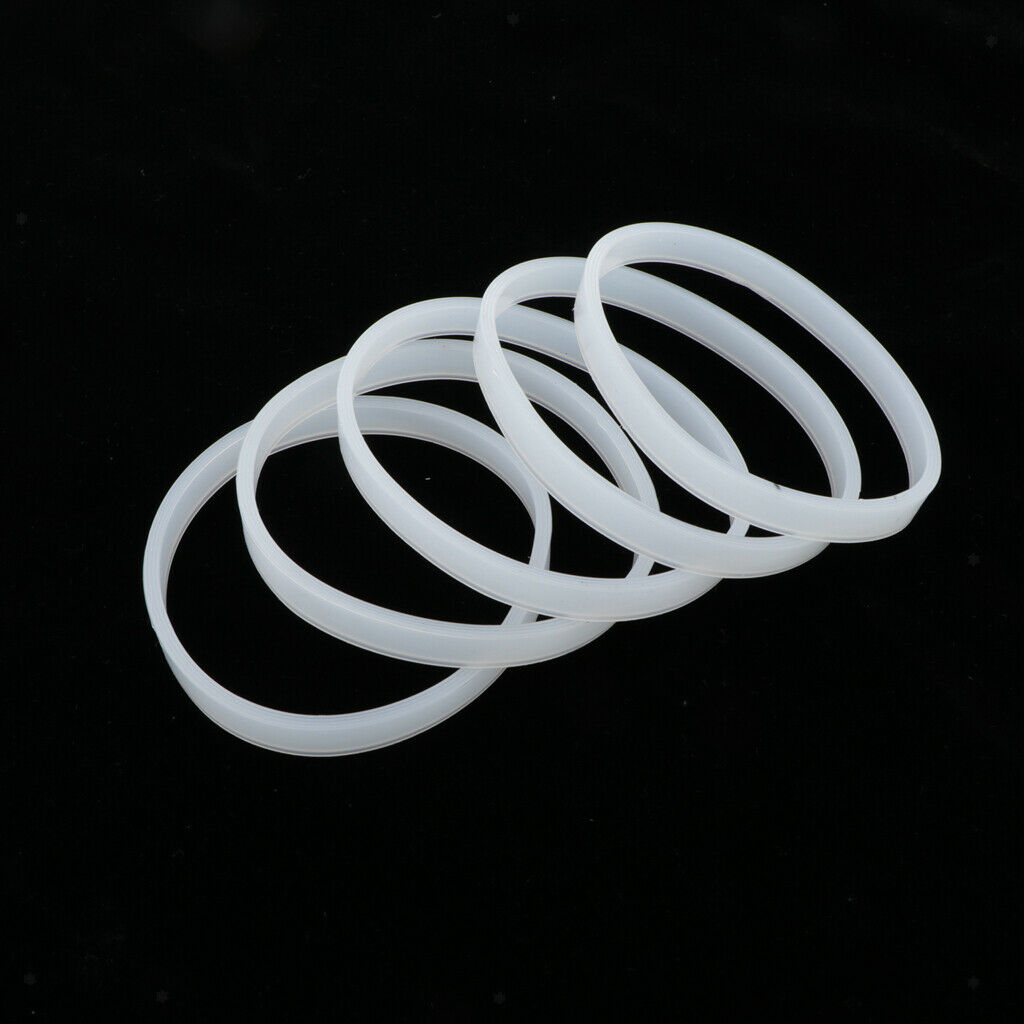 5pcs White Gaskets Rubber Sealing  Replacement Fits For