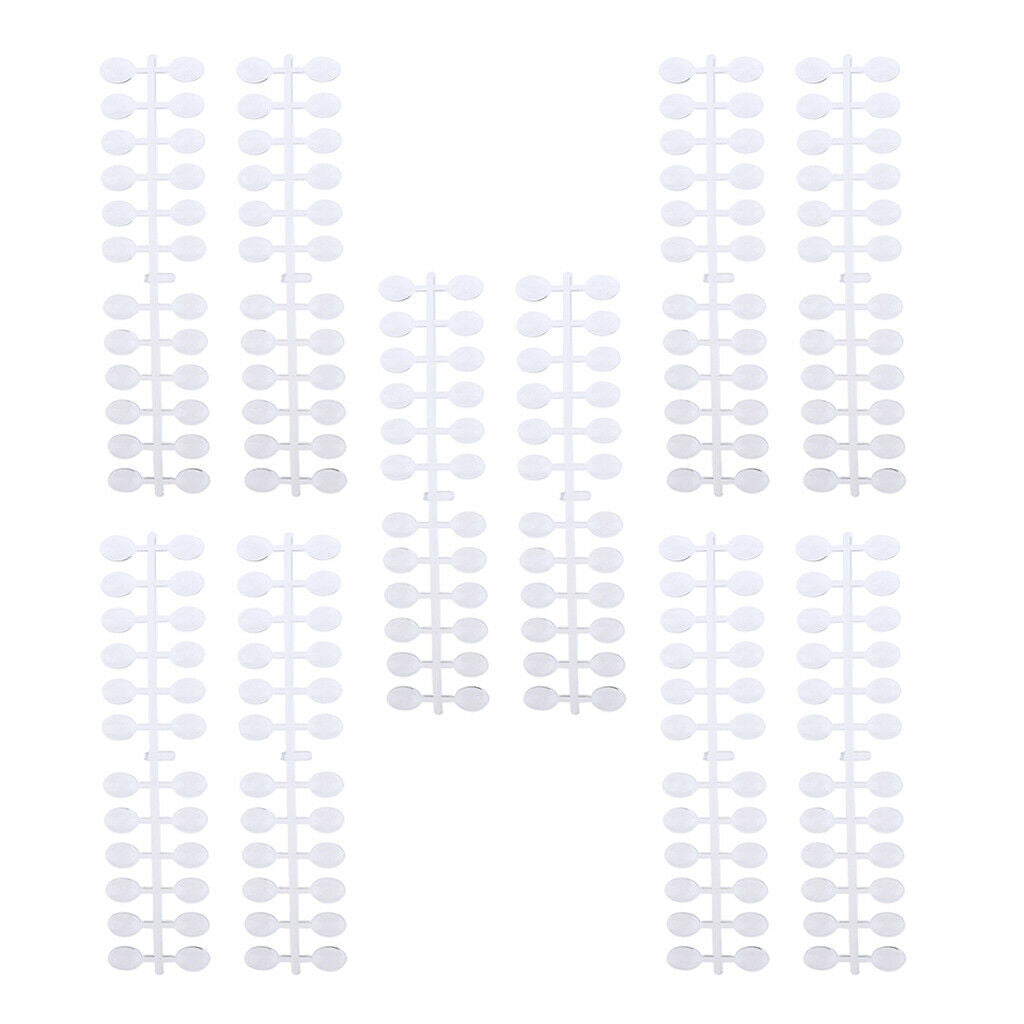 10x24 Tips False Gel UV Nails Art Polish Color Display Chart Card 2x1.5 cm