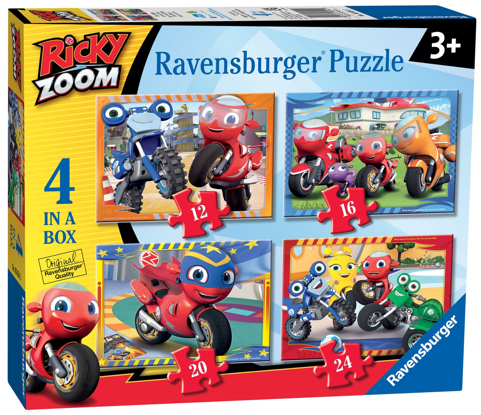 03054 Ravensburger Ricky Zoom 4 in a Box Jigsaw Puzzles Children Age 3 Years+