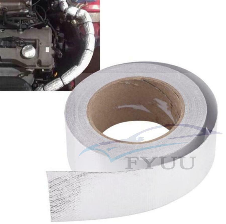 5PCS 2"x 5M Reinforced Tape Adhesive Backed Heat Shield Resistant Wrap Intake