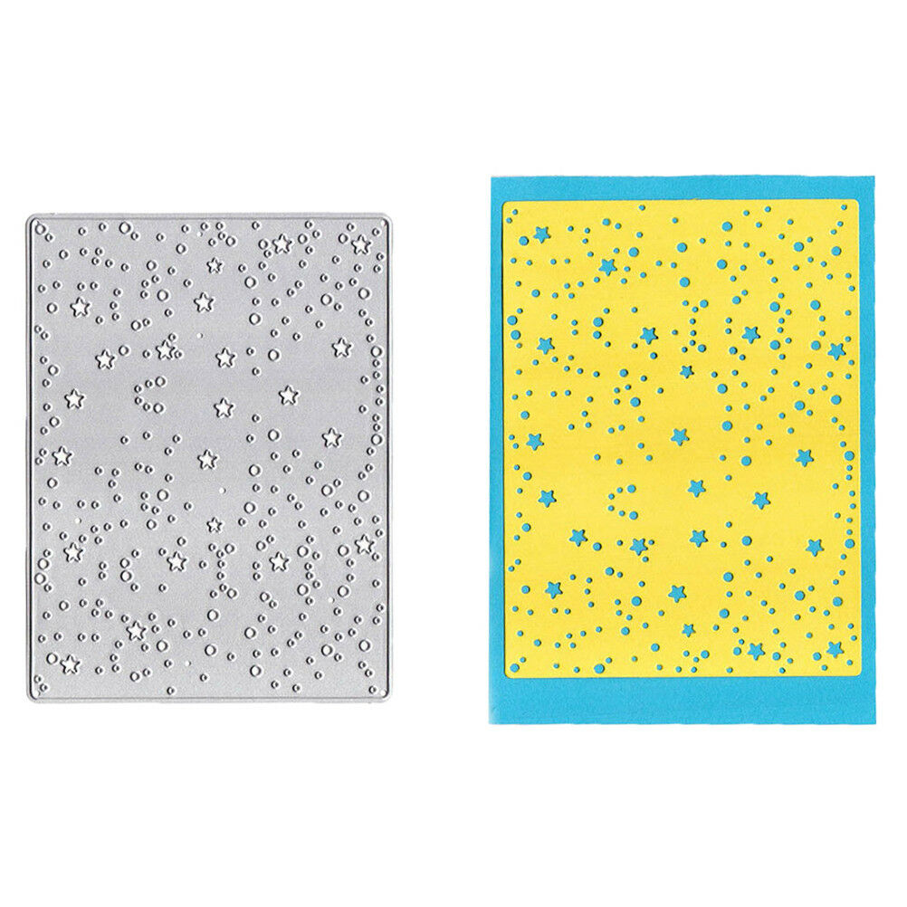 Stars Background Frame Metal Cutting Dies Stencils for DIY Scrapbooking C.l8