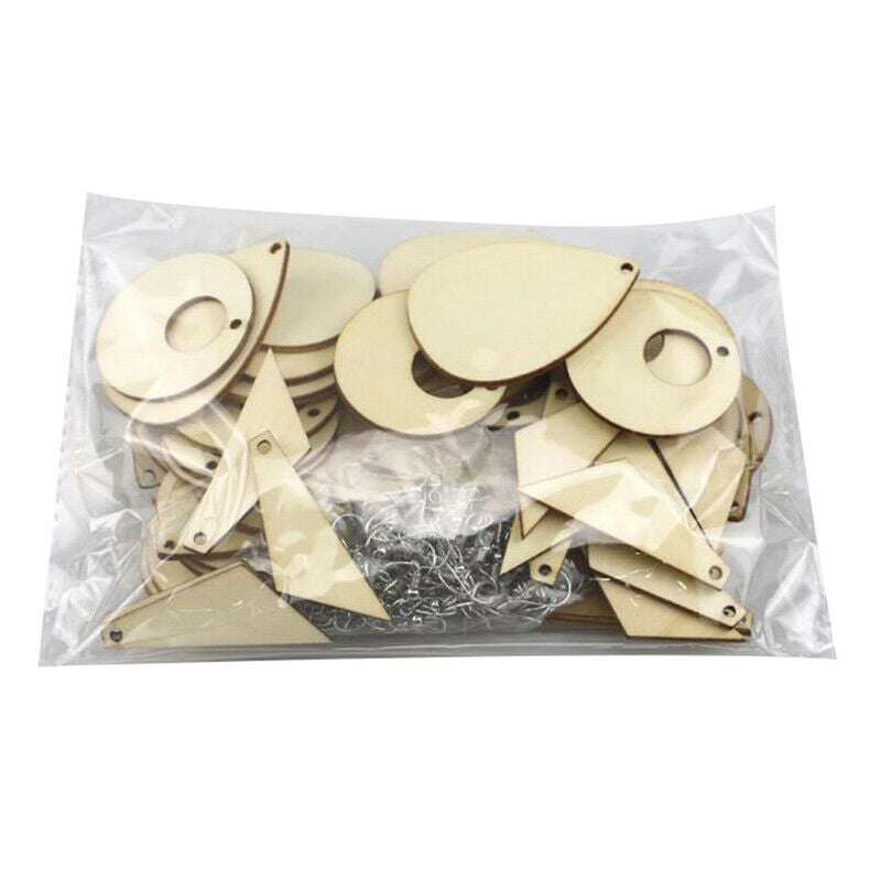 180pcs Unfinished Wooden Earrings Pendants Blank Cutout Pendants Jewelry MakBDA