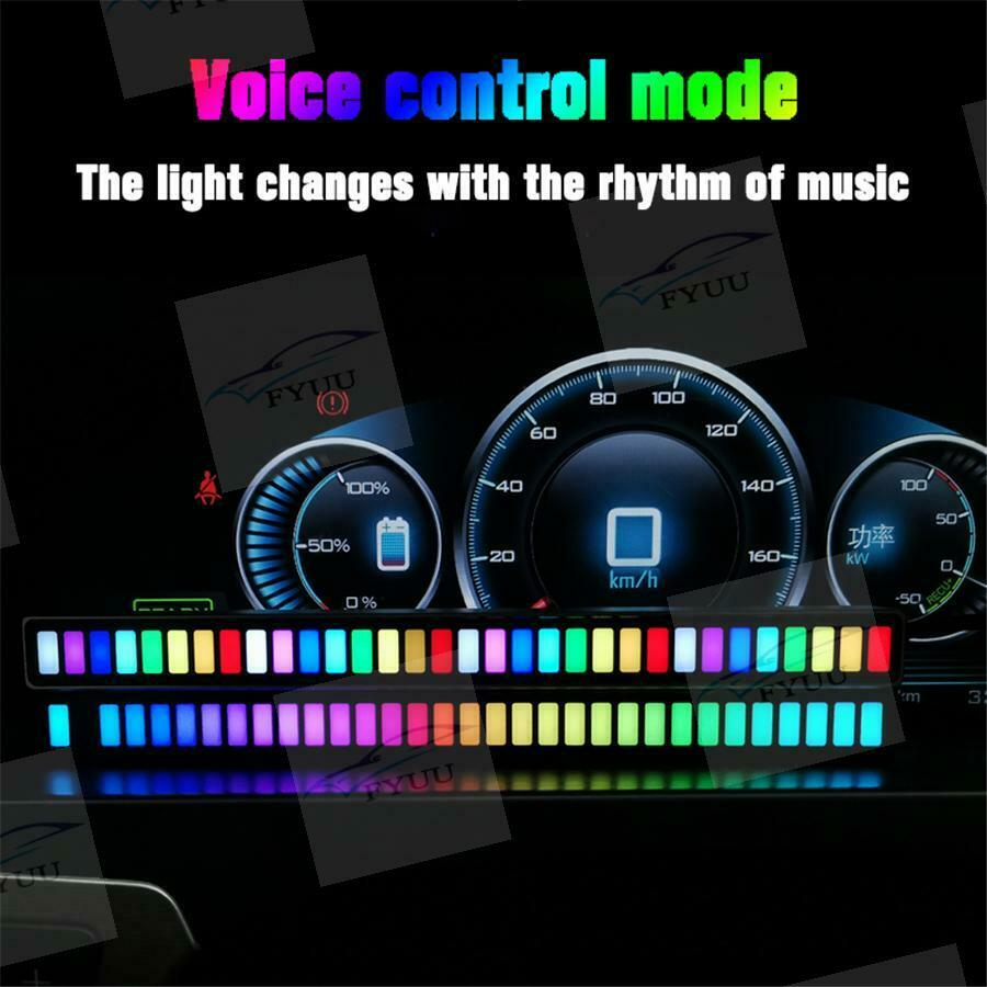 RGB 32LED Voice-Activated Pickup Rhythm Light Colors Sound Control Ambient Light