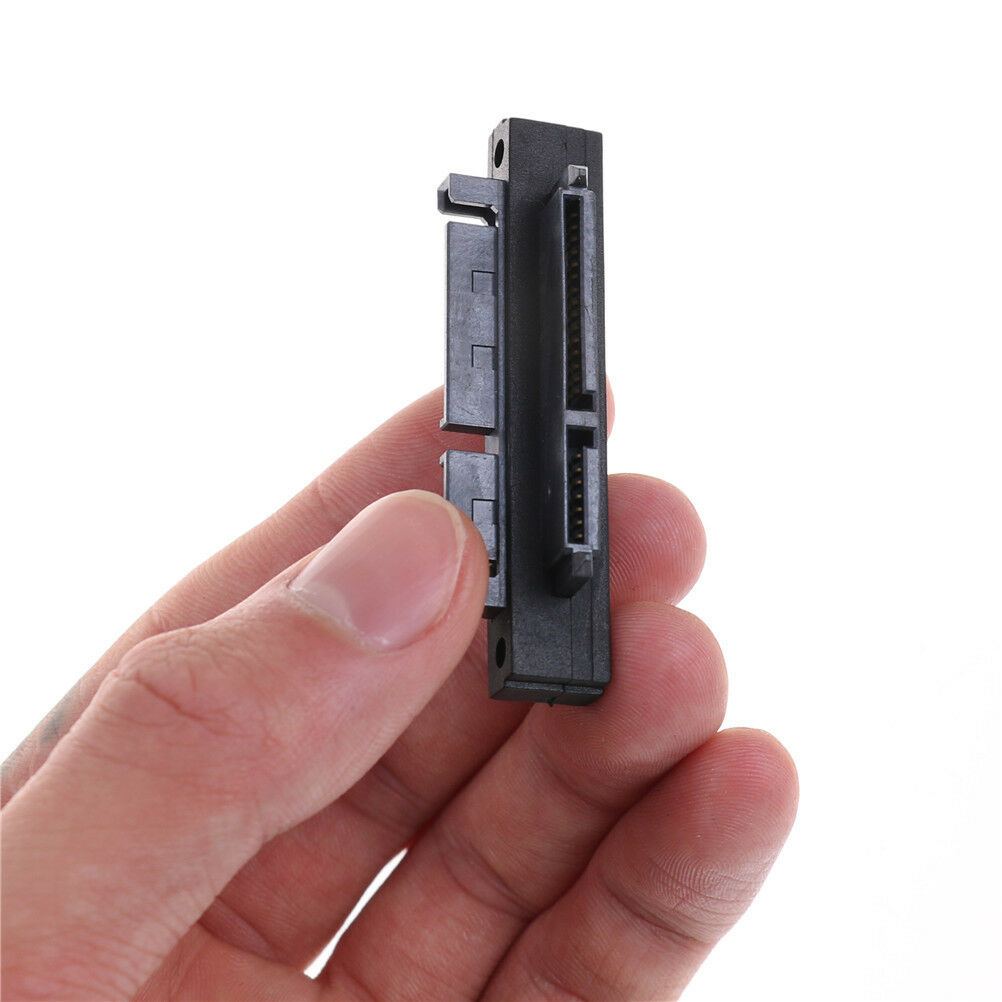 Black SATA 7 + 15 Pin 22 Pin Male to 22 Pin Female Right Angle Convertor F.l8