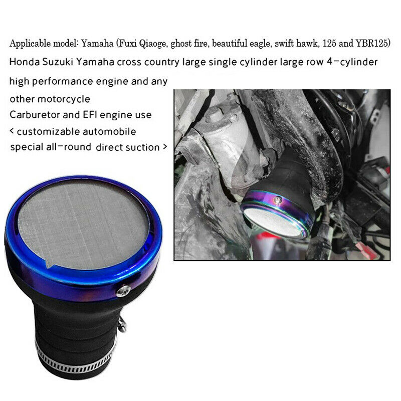 40-45MM Dia. Motorcycle ATV Cylinder Waterproof Air Filter Clip Cup Carb For GY6