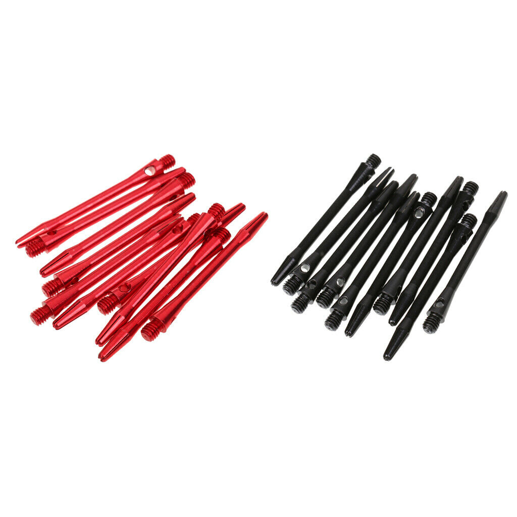 Pack Of 20 (Red And Black) 53mm 2BA Threaded Aluminum Alloy Re-Grooved  Shafts