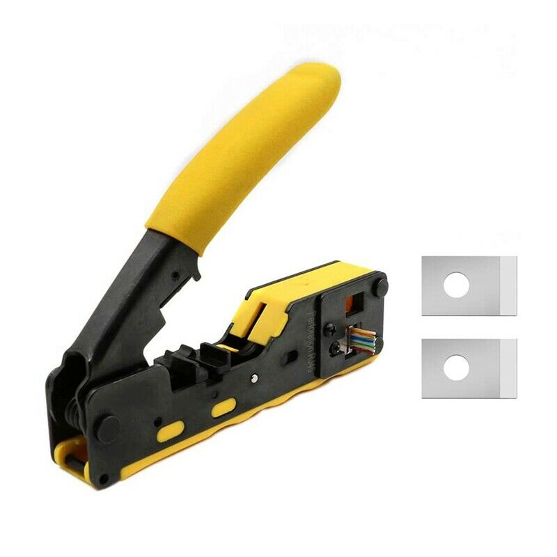 RJ45 Pliers Crimper CAT5 CAT6 CAT7 CAT8 Ethernet Cable Stripper Clamp Tongs CrJ2