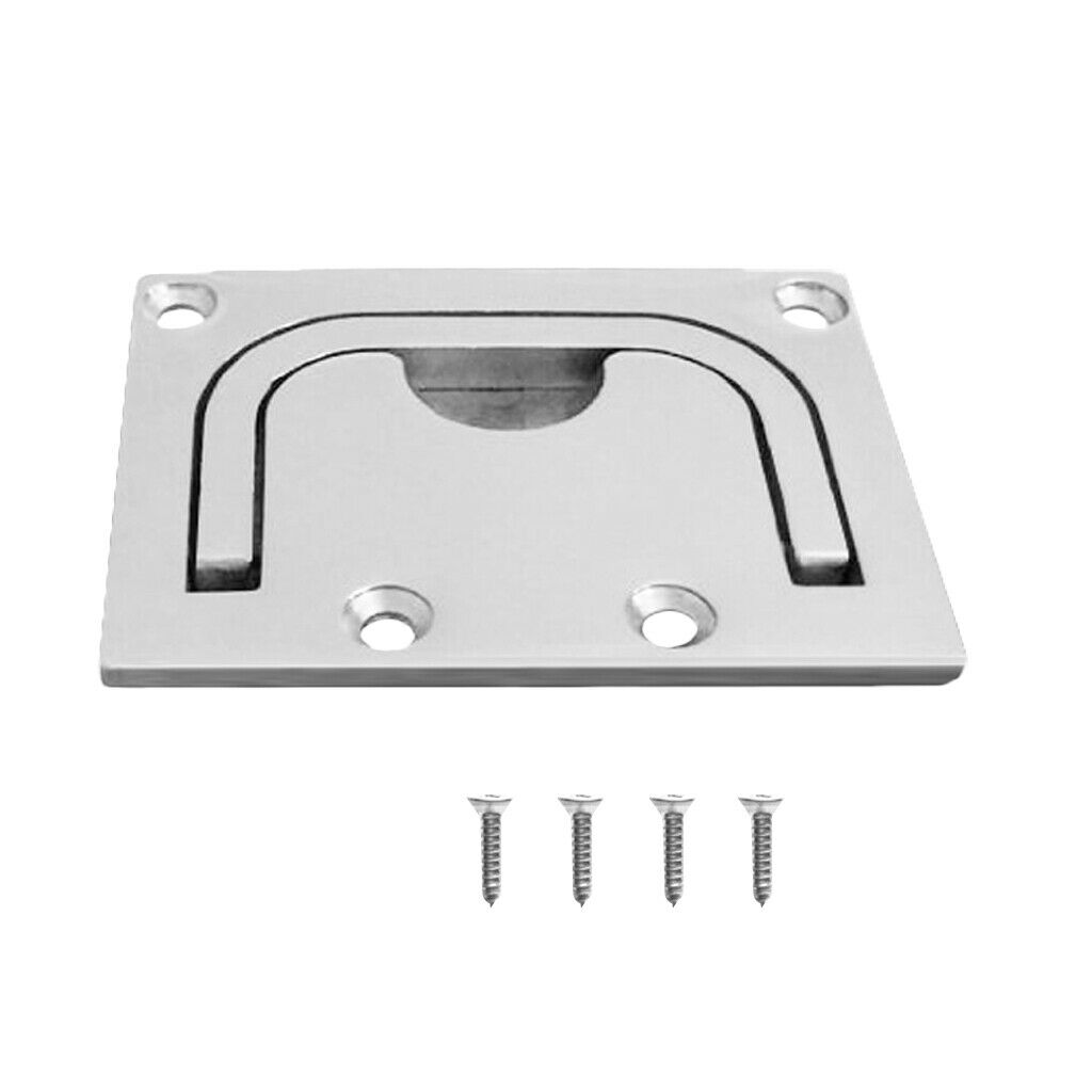 2 Pieces Recessed Boat Hatch Handle Marine Cabinet Flush Lifting  316 Stainless