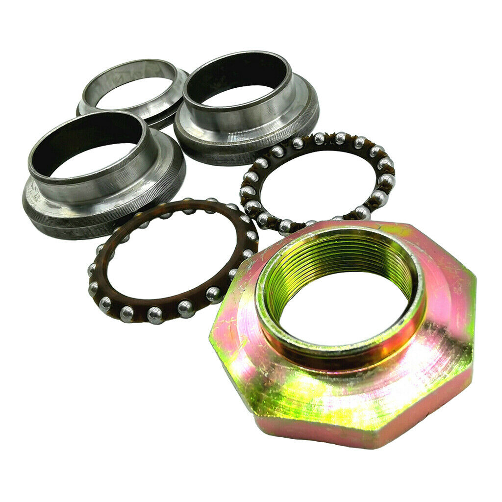 6x Motorcycle Steering Bearing Kit Bearings Fits PW50 1981-2013 Accessories