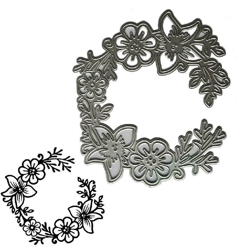 Flower Vine Metal Cutting Dies Stencil Scrapbooking DIY Album Stamp Paper Card