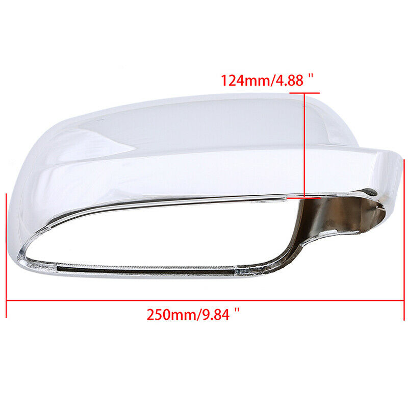 Front Right Side Chrome Rear ViewÂ Mirror Cover Cap Fit VW Golf MK4 2000-2007