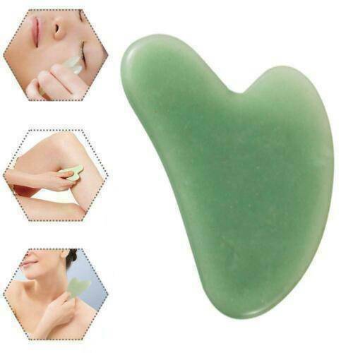 Natural Gua Sha Scraping Massage Tool, Jade Stone Guasha Board For Skin Care